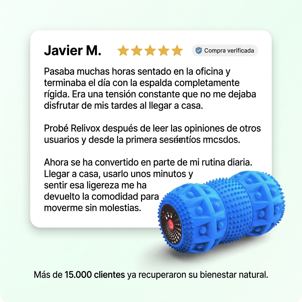 Relivox™ Masajeador Vibratorio Portátil [Alivio Natural del Dolor]